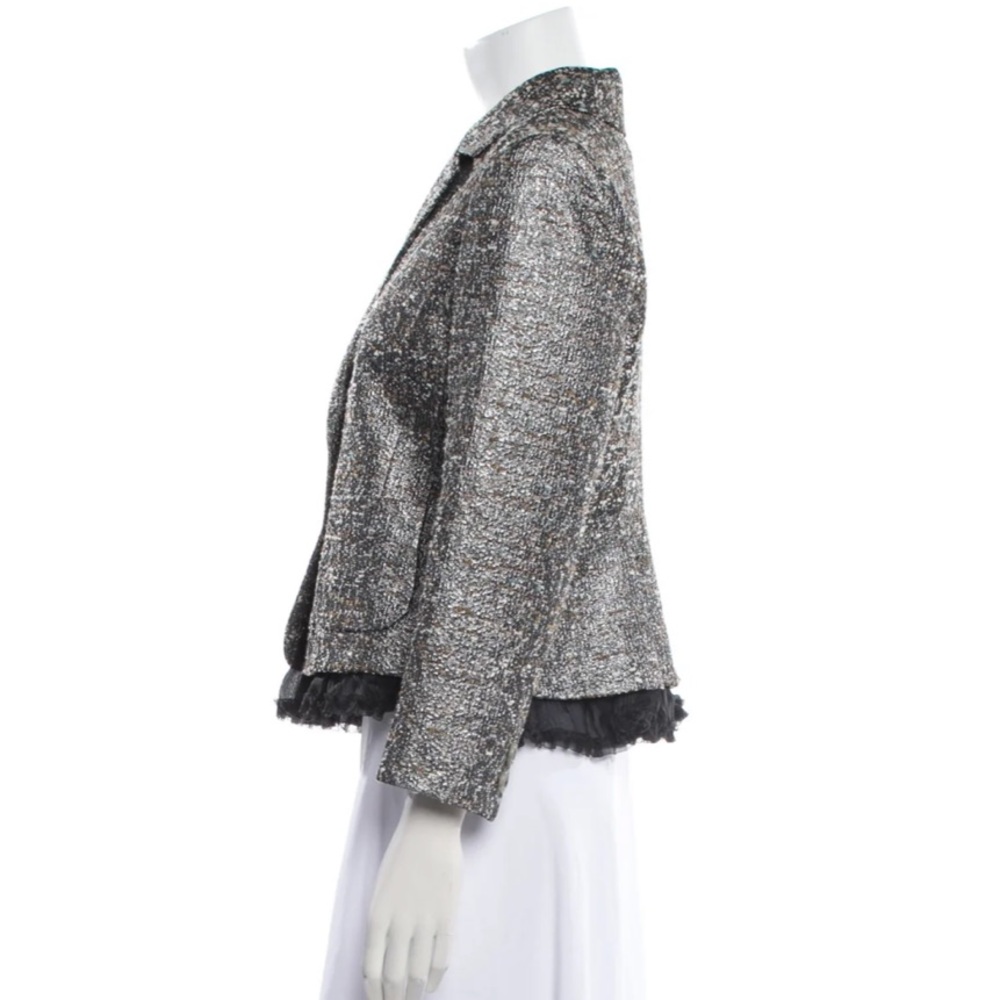 RED Valentino Women's Metallic Tweed Blazer - Picture 3 of 3